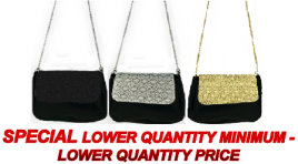 Glitter & Lace Leatherette Shoulder Bag Assort.  *SPECIAL 25% OFF